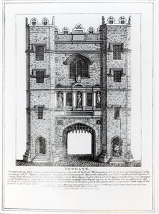Newgate, London, pub. 1761 af English School